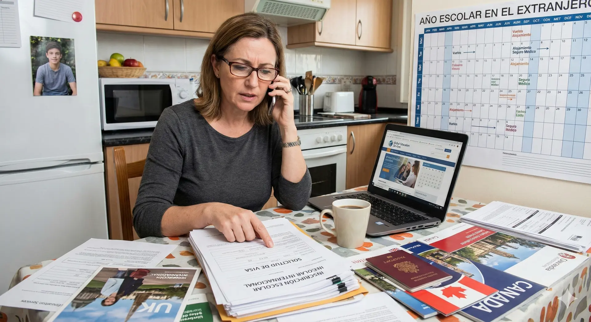 Quiero que mi hijo curse un año escolar en el extranjero